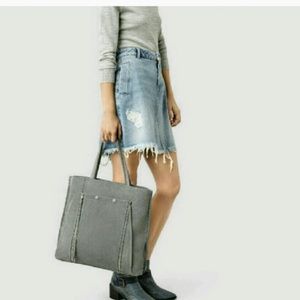 all saints leather tote bolsa